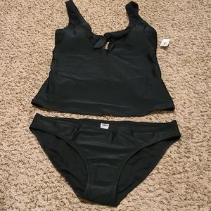 Old Navy Black Tankini L NWT